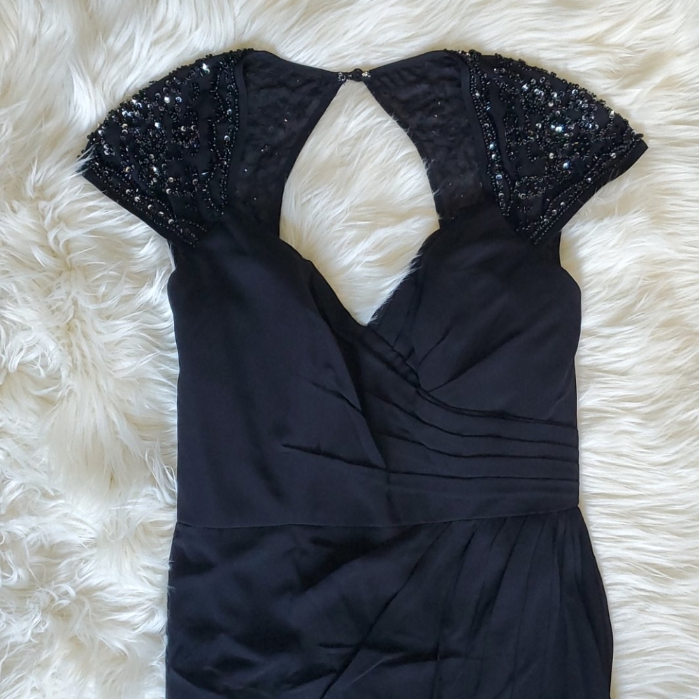 Alfred Angelo Formal Gown with beaded sleeve